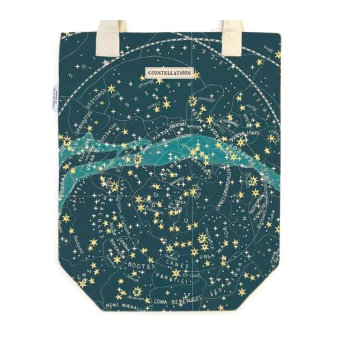 Cavallini Tote Bag - Celestial — side view