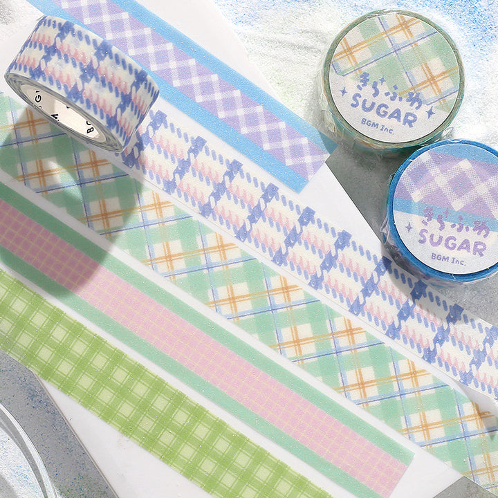 BGM Kira Fuwa Sugar Masking Tape - Check Yogurt — with packaging
