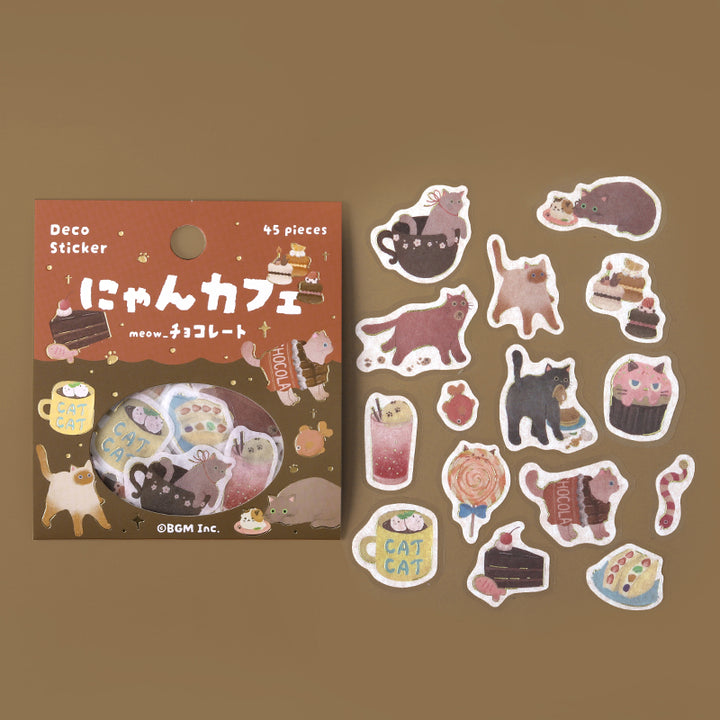 BGM Foil Stamping Flake Seal: Nyan Cafe - Chocolate — in use
