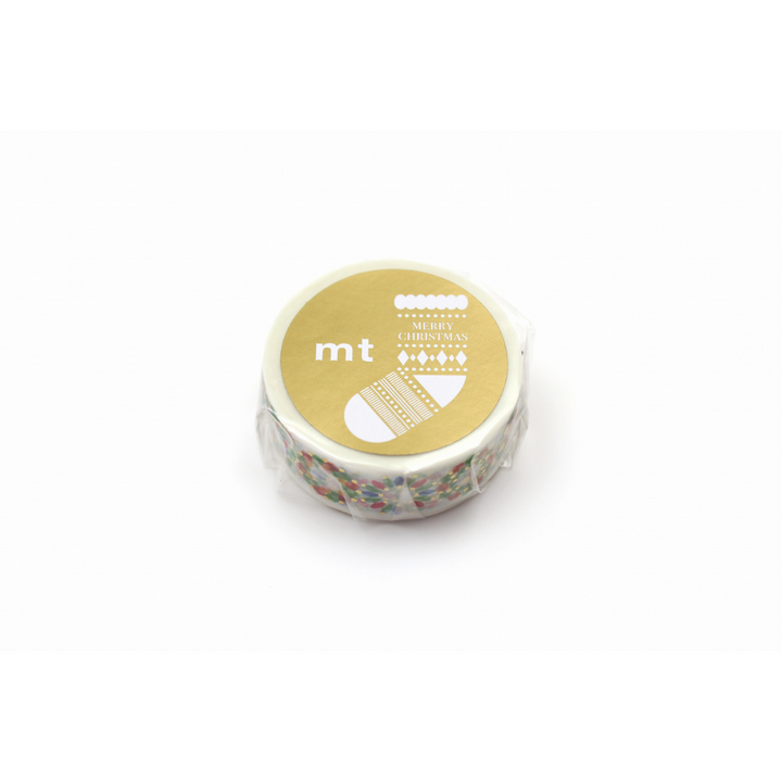 MT Tape Washi Tape - Christmas Beads — applied on surface