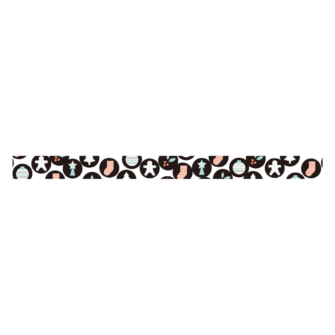 MT Tape Washi Tape - Christmas Motif Dot — with packaging