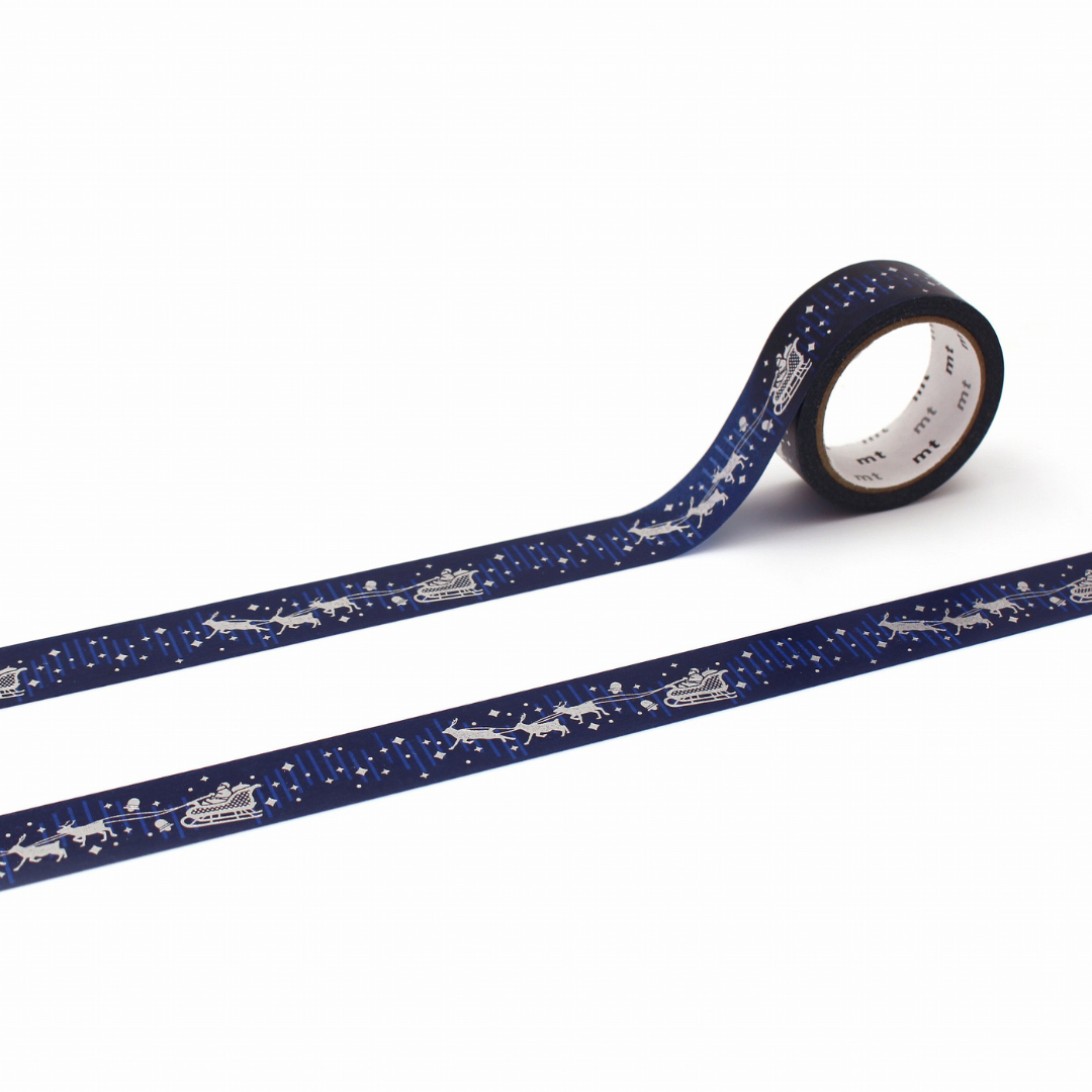 MT Tape Washi Tape - Christmas Night Sky — roll front