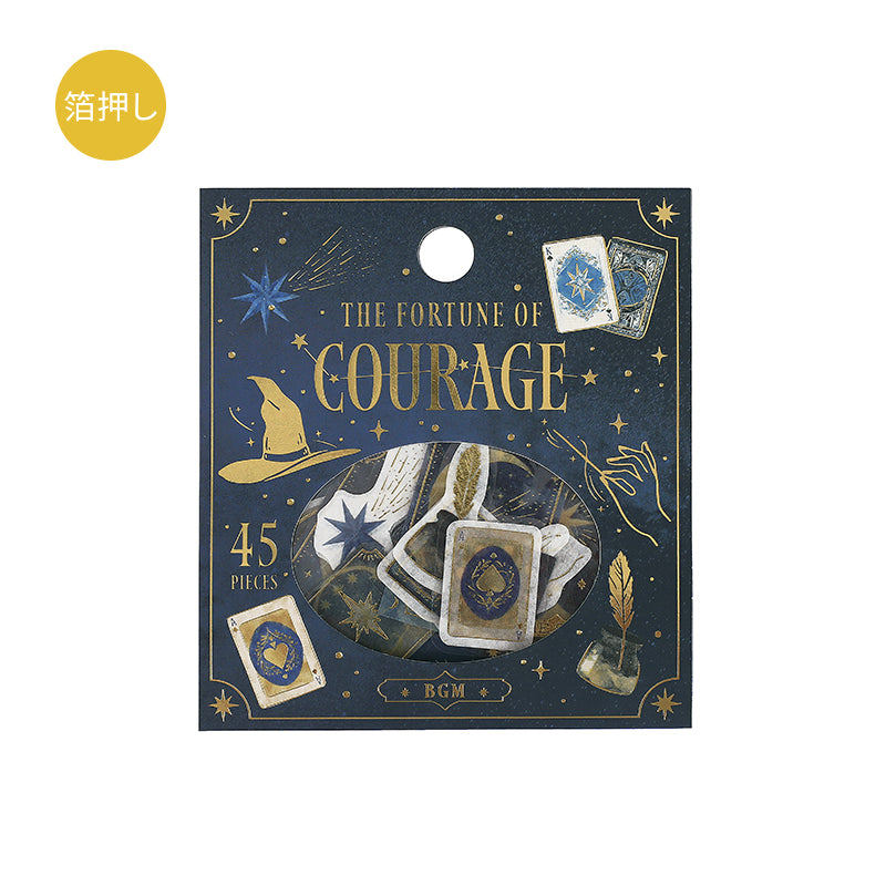 BGM Foil Stamping Flake Seal: Fortune - Courage — side view
