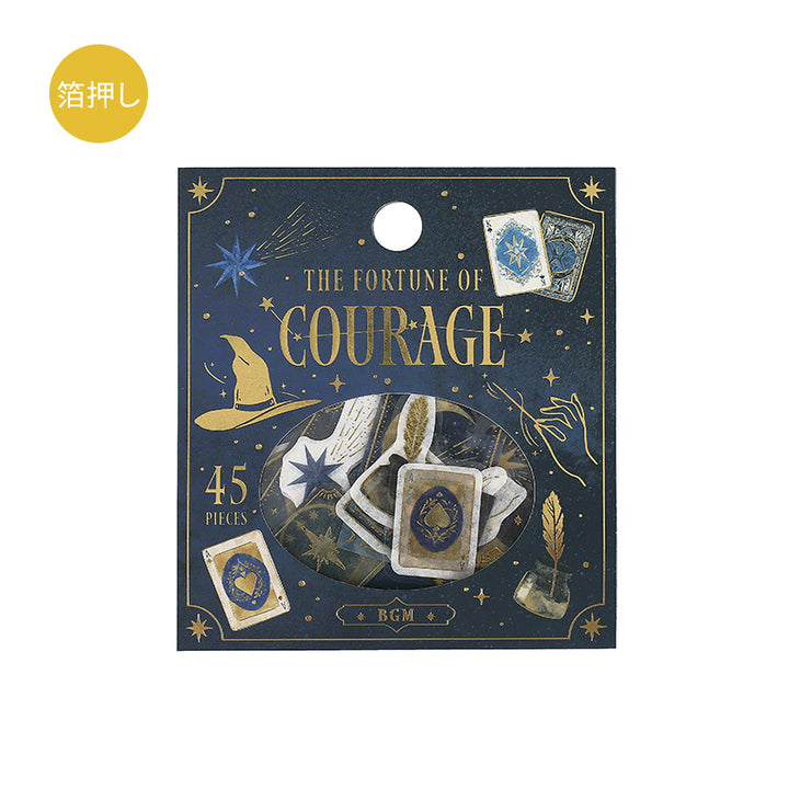 BGM Foil Stamping Flake Seal: Fortune - Courage — side view