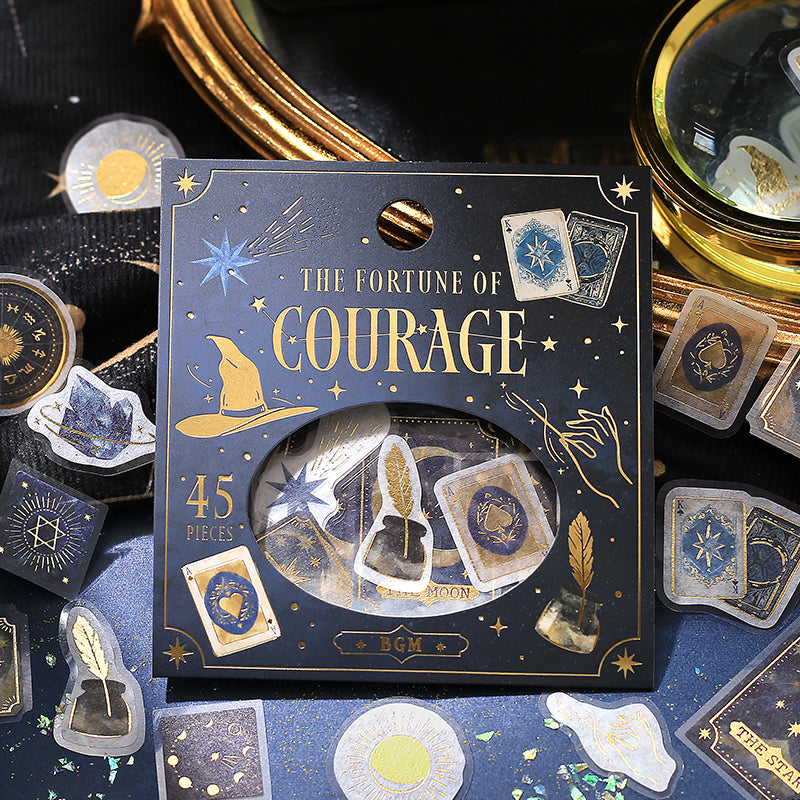 BGM Foil Stamping Flake Seal: Fortune - Courage — detail view