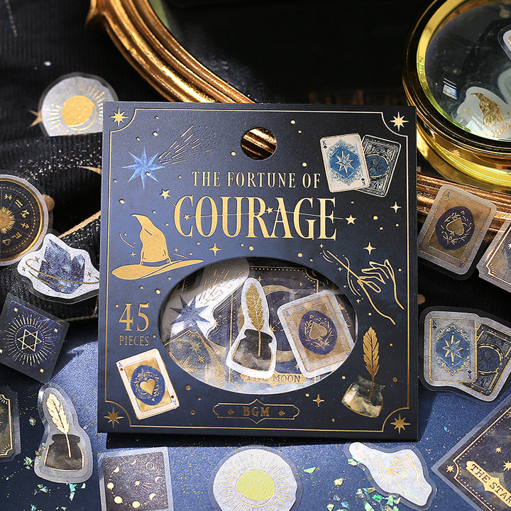 BGM Foil Stamping Flake Seal: Fortune - Courage — detail view