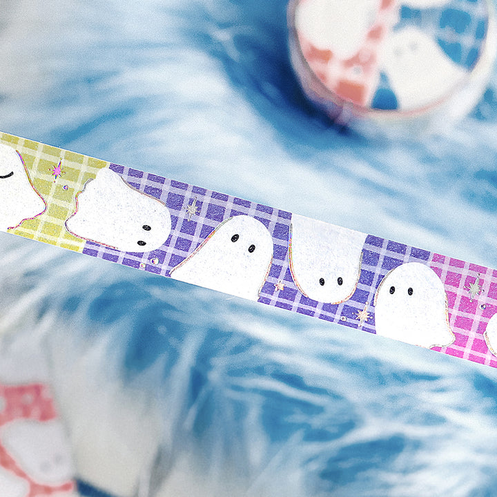 BGM Foil Stamping Masking Tape - Colorful Ghost — with packaging