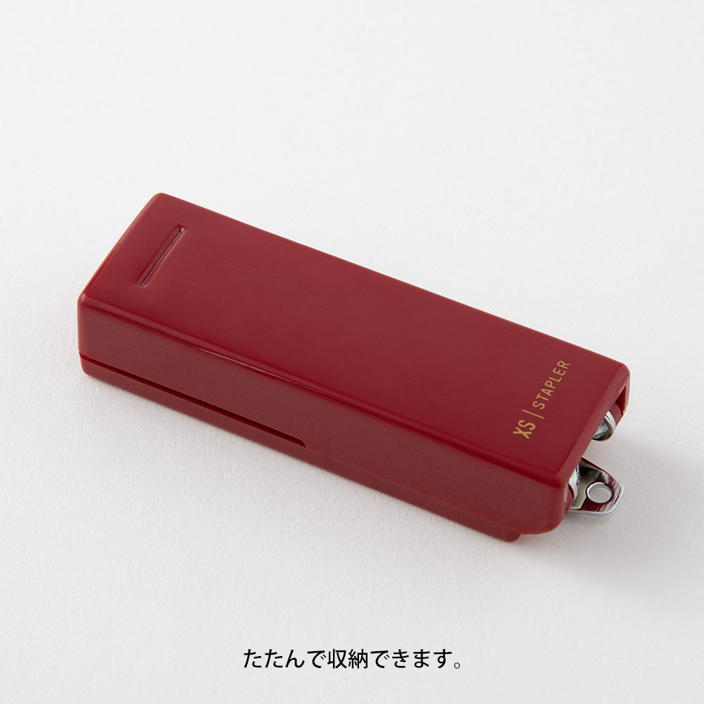 Midori XS Compact Stapler — flat lay