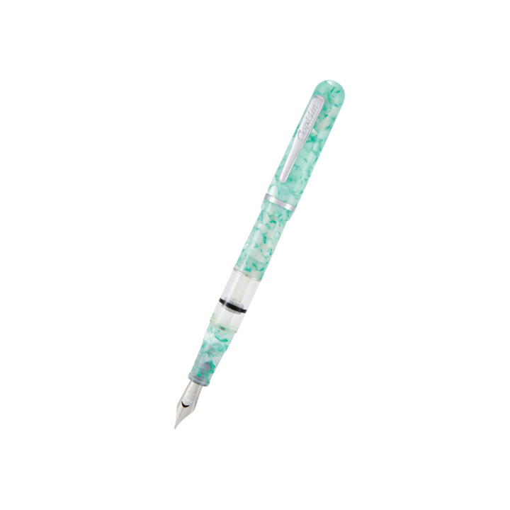 Conklin Heritage Word Gauge Collection Fountain Pen Turquoise — capped