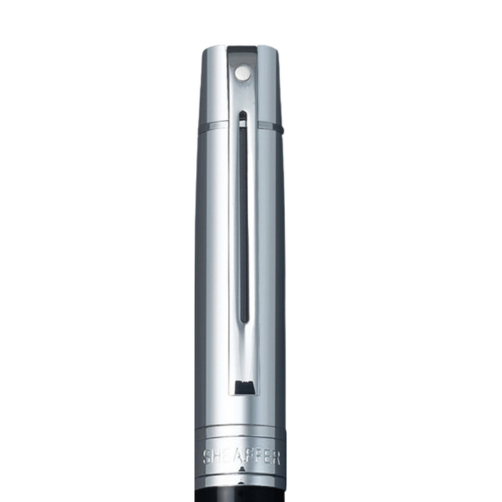 Sheaffer 300 E9314 Glossy Black Barrel and Bright Chrome Cap Ballpoint Pen (WW30) — Sheaffer ballpoint pen — reliable smooth-writing everyday pen, at Cityluxe Singapore