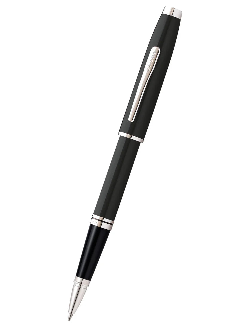 Cross Coventry Black Lacquer Rollerball Pen — Cross rollerball pen — fluid gel ink writing instrument, at Cityluxe Singapore