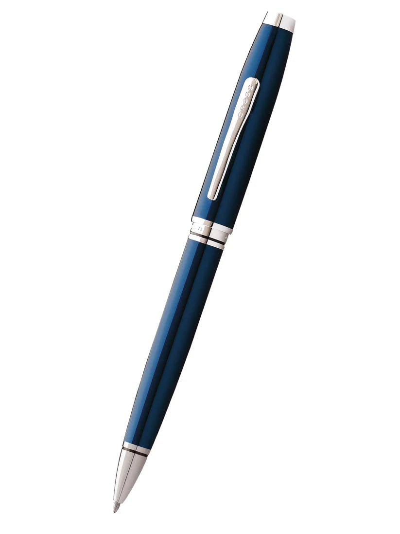 Cross Coventry Blue Lacquer Ballpoint Pen — Cross ballpoint pen — reliable smooth-writing everyday pen, at Cityluxe Singapore