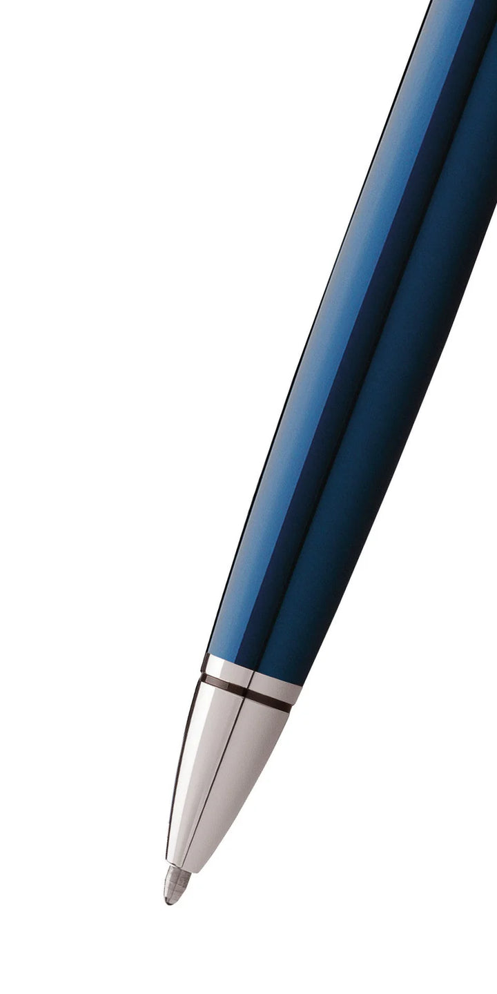 Cross Coventry Blue Lacquer Ballpoint Pen — Cross ballpoint pen — reliable smooth-writing everyday pen, at Cityluxe Singapore