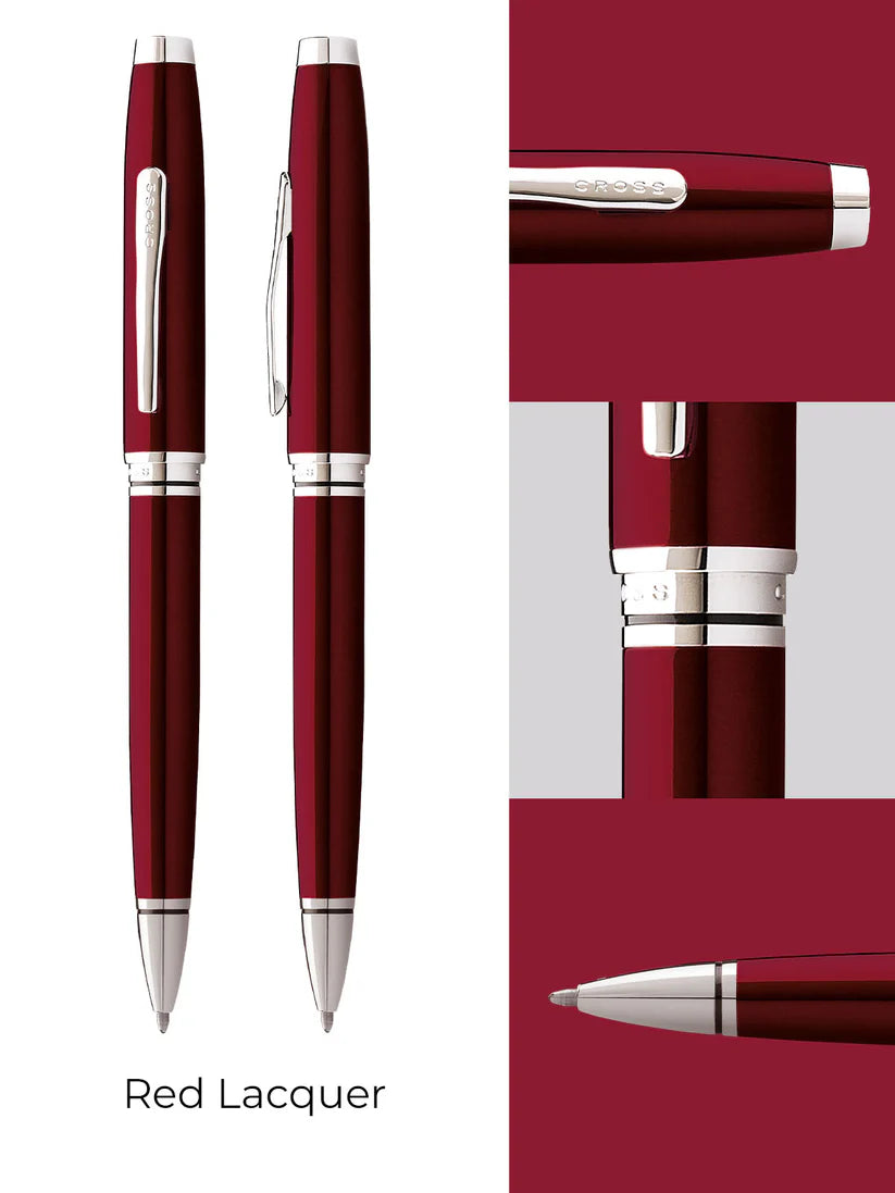 Cross Coventry Red Lacquer Ballpoint Pen — Cross ballpoint pen — reliable smooth-writing everyday pen, at Cityluxe Singapore
