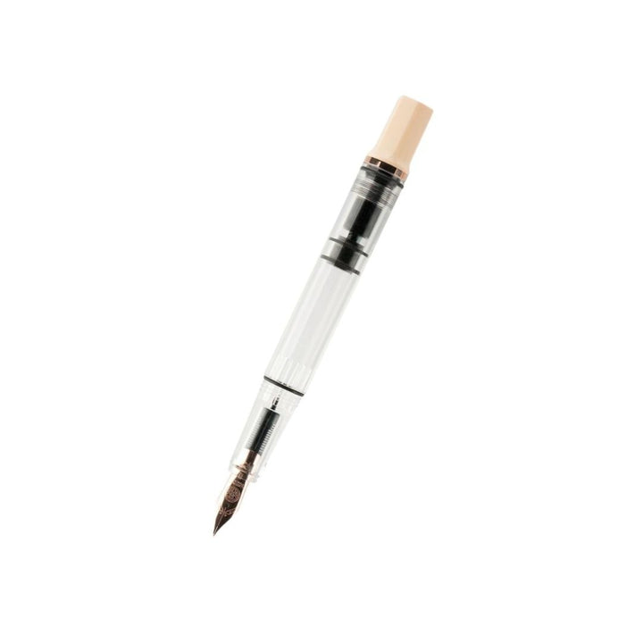TWSBI ECO Fountain Pen in Creme with Rose Gold — TWSBI fountain pen — precision nib writing instrument, at Cityluxe Singapore stationery store