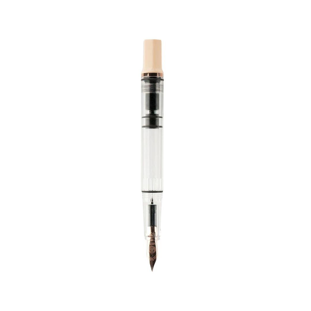 TWSBI ECO Fountain Pen in Creme with Rose Gold — TWSBI fountain pen — precision nib writing instrument, at Cityluxe Singapore stationery store