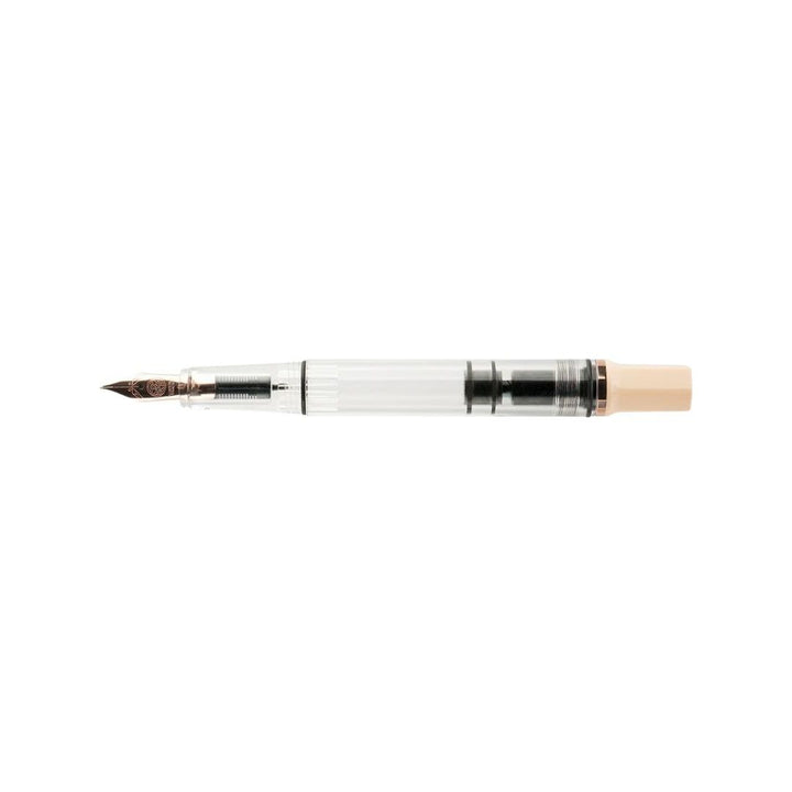 TWSBI ECO Fountain Pen in Creme with Rose Gold — TWSBI fountain pen — precision nib writing instrument, at Cityluxe Singapore stationery store