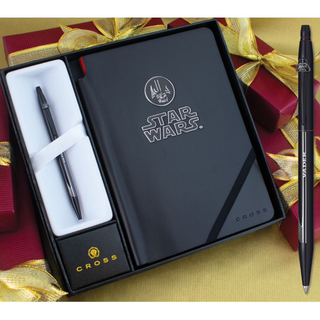 Cross Click Star Wars Darth Vader Rollerball Pen with Journal Gift Set — front view
