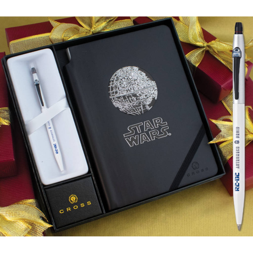 Cross Click Star Wars R2D2 Rollerball Pen with Journal Gift Set — side view