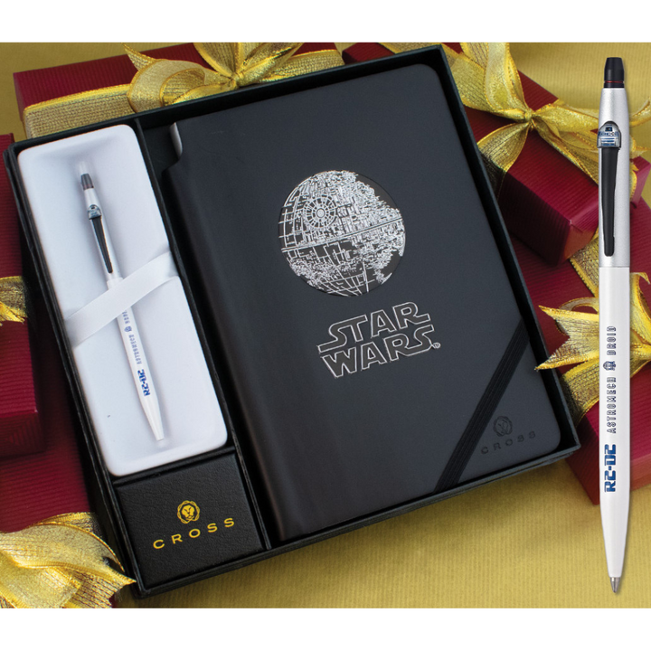 Cross Click Star Wars R2D2 Rollerball Pen with Journal Gift Set — side view