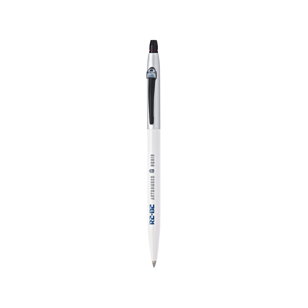 Cross Click Star Wars R2D2 Rollerball Pen with Journal Gift Set — in use