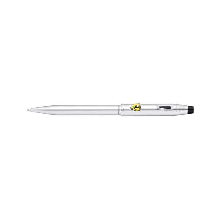 Cross Ferrari Century II Rollerball Pen - Polished Chrome — writing at an angle