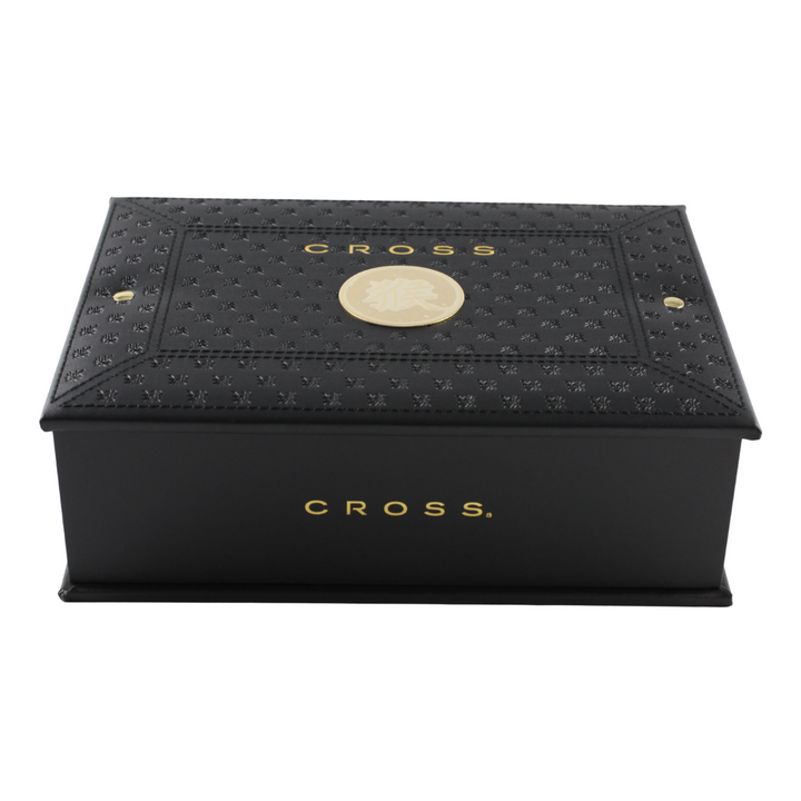 Cross Sauvage Year of the Monkey Rollerball Pen - Tibetan Teal with Gold Inlays and Appointments (Special Edition) — flat lay