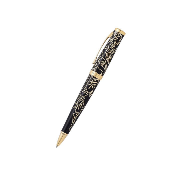 Cross Special Edition Collection Year of the Goat Ballpoint Pen — uncapped with cap posted