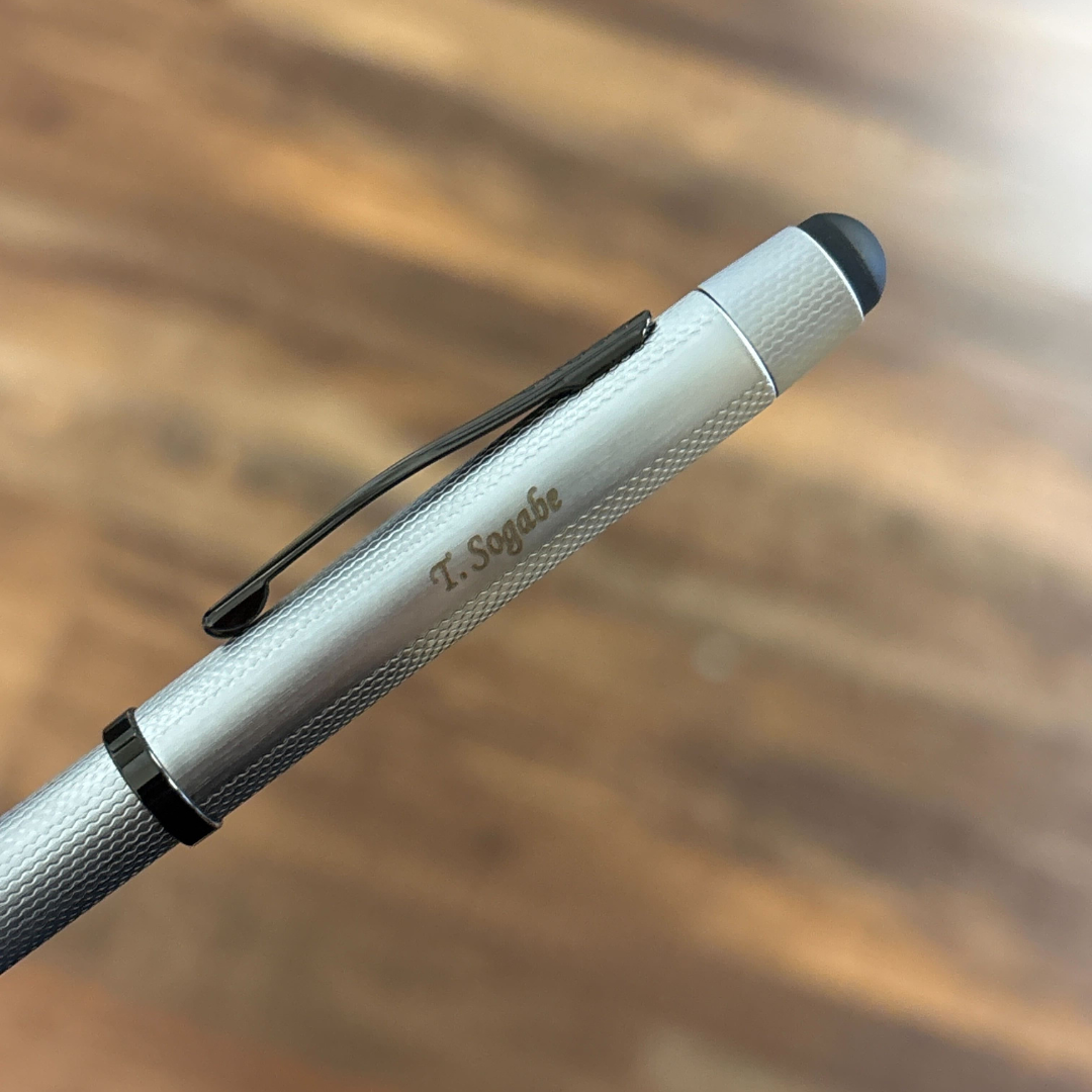 Cross Tech3+ Brushed Chrome PVD Multifunction Pen — Cross ballpoint pen — reliable smooth-writing everyday pen, at Cityluxe Singapore