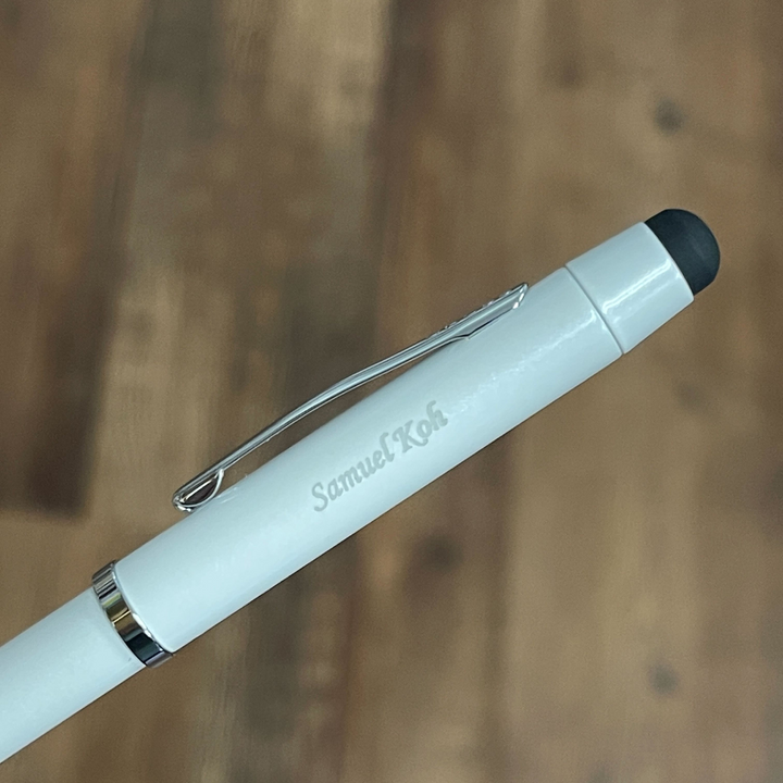 Cross Tech3+ Pearl White Multifunction Pen — Cross ballpoint pen — reliable smooth-writing everyday pen, at Cityluxe Singapore