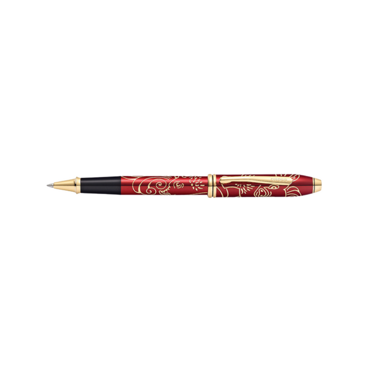 Cross Townsend Year of the Pig Rollerball Pen - Red Lacquer — with packaging