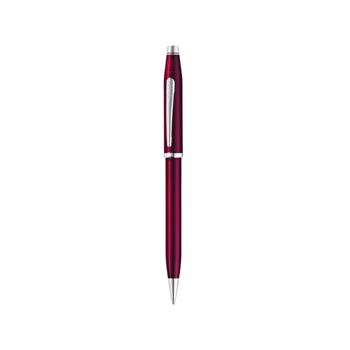 Cross Century II Translucent Plum Lacquer Ballpoint Pen — Cross ballpoint pen — reliable smooth-writing everyday pen, at Cityluxe Singapore