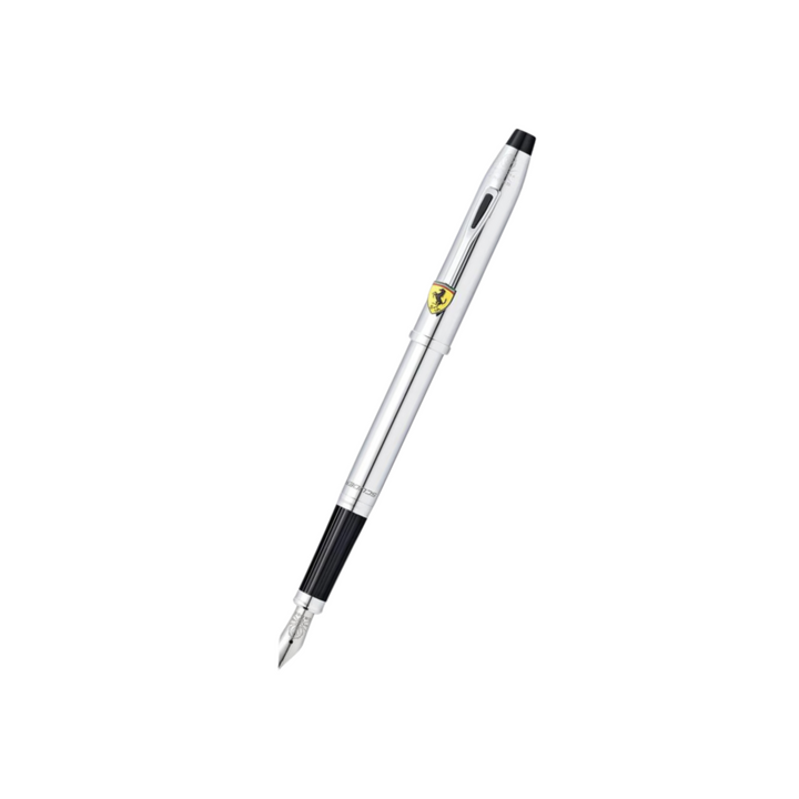 Cross Ferrari Century II Fountain Pen - Glossy Chrome — capped