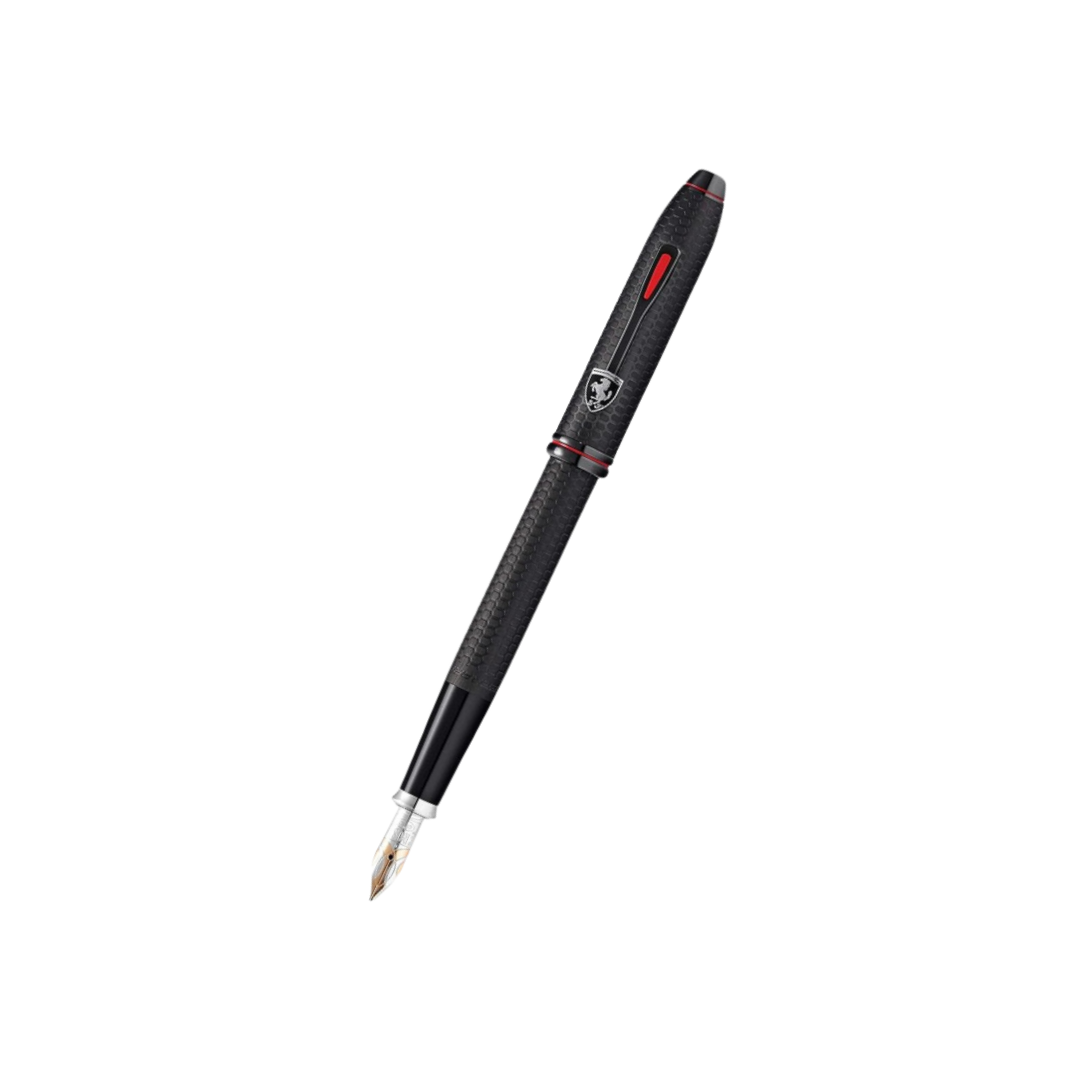 Cross Ferrari Townsend Fountain Pen - Brushed Black — capped