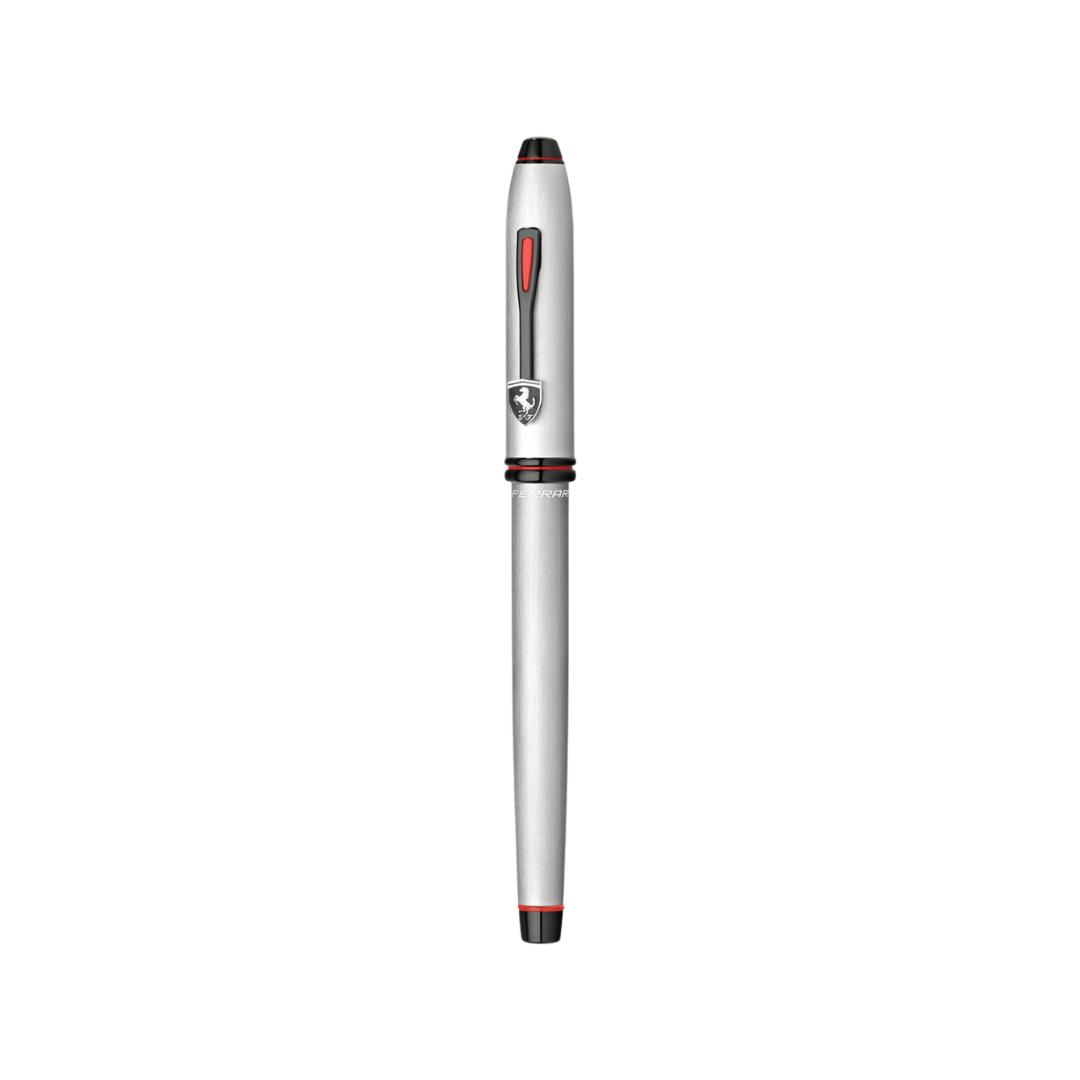 Cross Ferrari Townsend Fountain Pen - Chrome/ Aluminum Gray — nib close-up