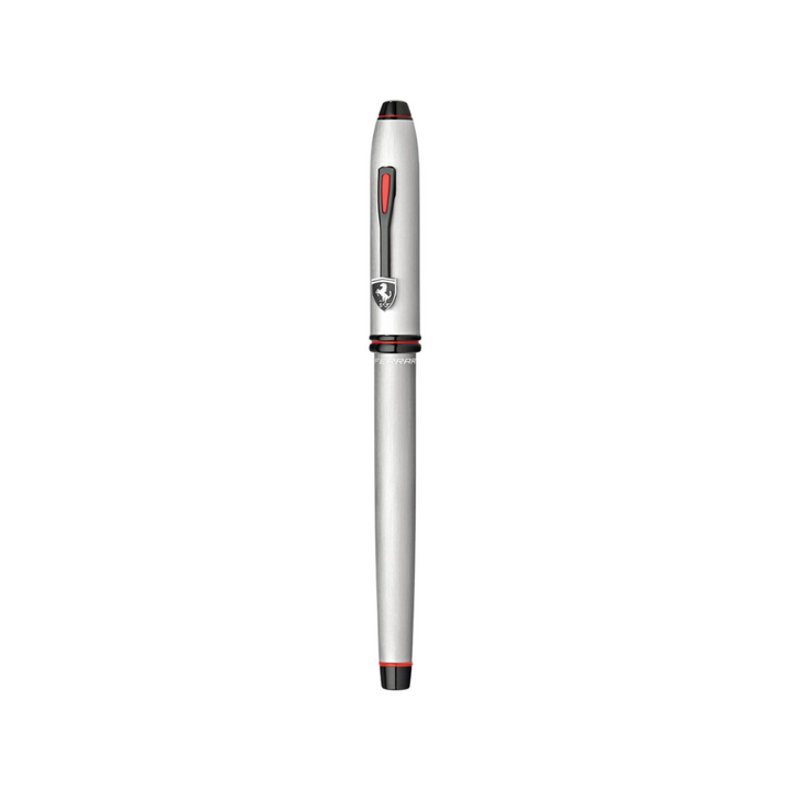 Cross Ferrari Townsend Fountain Pen - Chrome/ Aluminum Gray — nib close-up