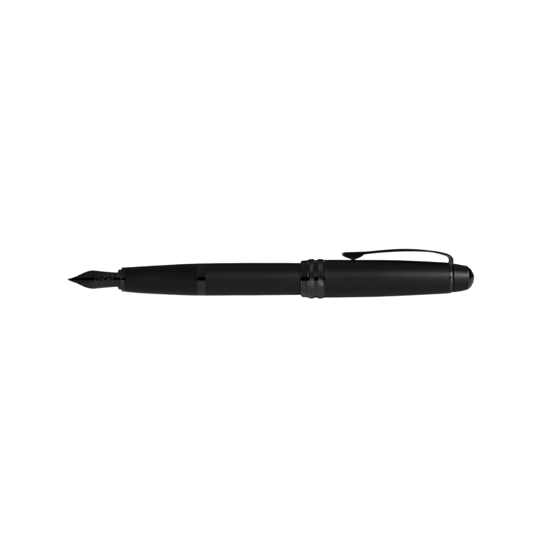 Cross Bailey Fountain Pen in Matte Black — Cross fountain pen — precision nib writing instrument, at Cityluxe Singapore stationery store