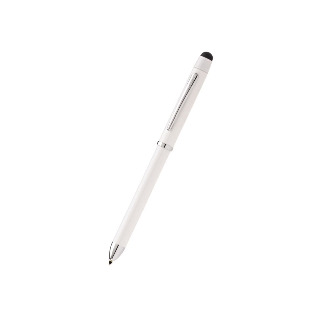 Cross Tech3+ Pearl White Multifunction Pen — Cross ballpoint pen — reliable smooth-writing everyday pen, at Cityluxe Singapore