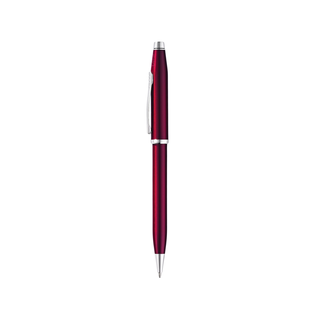 Cross Century II Translucent Plum Lacquer Ballpoint Pen — Cross ballpoint pen — reliable smooth-writing everyday pen, at Cityluxe Singapore