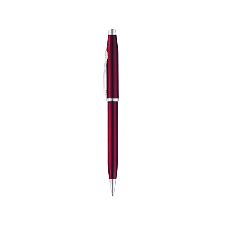 Cross Century II Translucent Plum Lacquer Ballpoint Pen — Cross ballpoint pen — reliable smooth-writing everyday pen, at Cityluxe Singapore