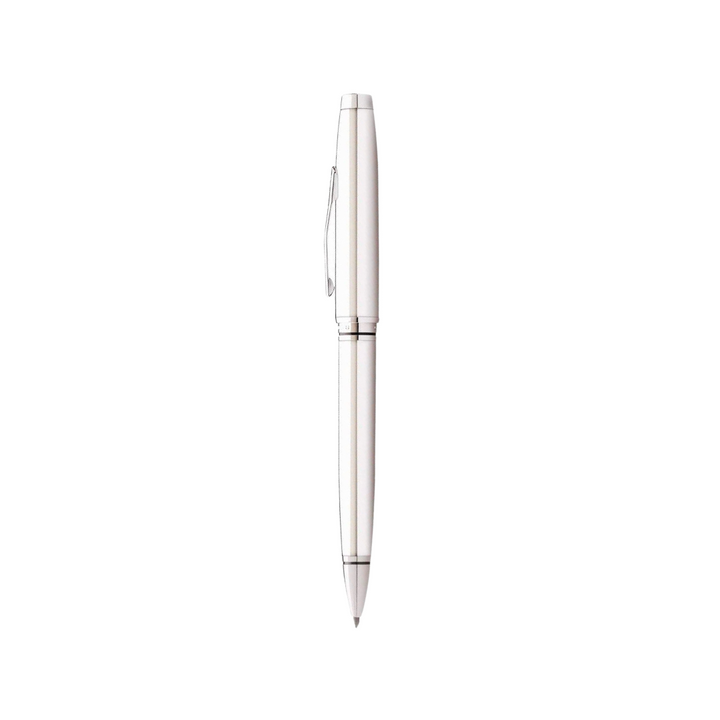 Cross Coventry Ballpoint Pen Lustrous Chrome — Cross ballpoint pen — reliable smooth-writing everyday pen, at Cityluxe Singapore