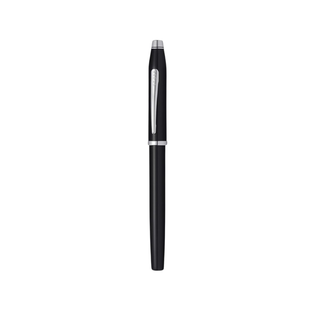 Cross Century II Fountain Pen in Black Lacquer — Cross fountain pen — precision nib writing instrument, at Cityluxe Singapore stationery store