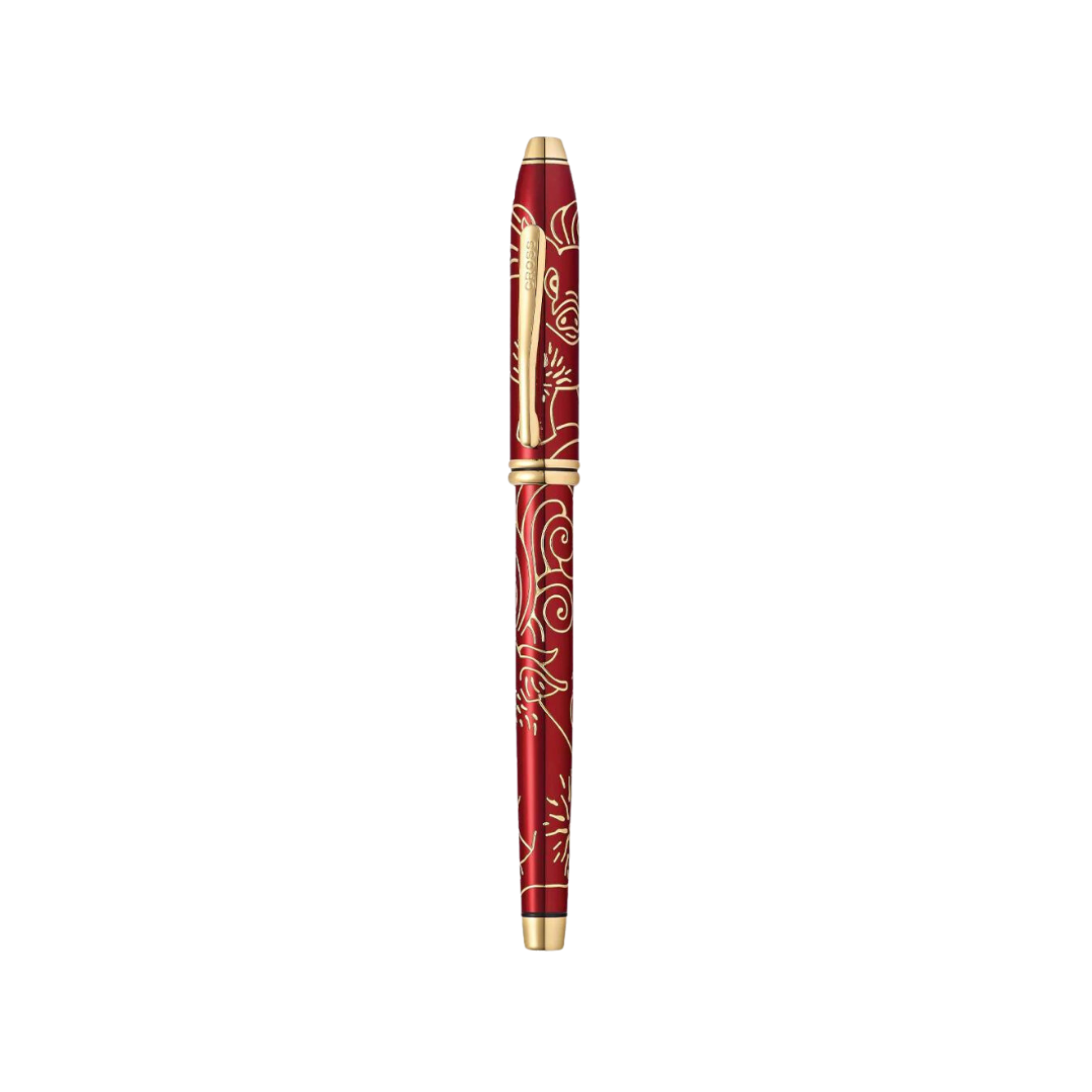 Cross Townsend Year of the Pig Fountain Pen - Red — nib close-up