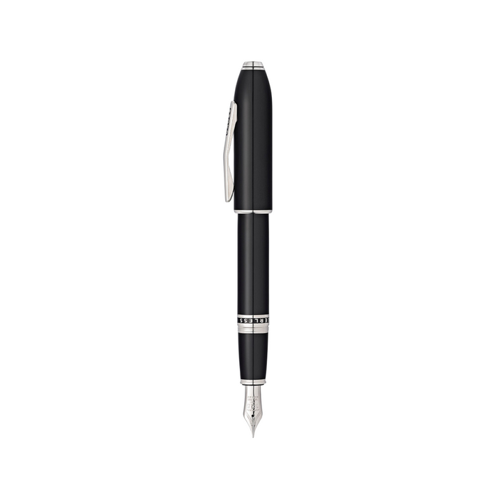 Cross Peerless 125 Obsidian Black Lacquer Fountain Pen — Cross fountain pen — precision nib writing instrument, at Cityluxe Singapore stationery store