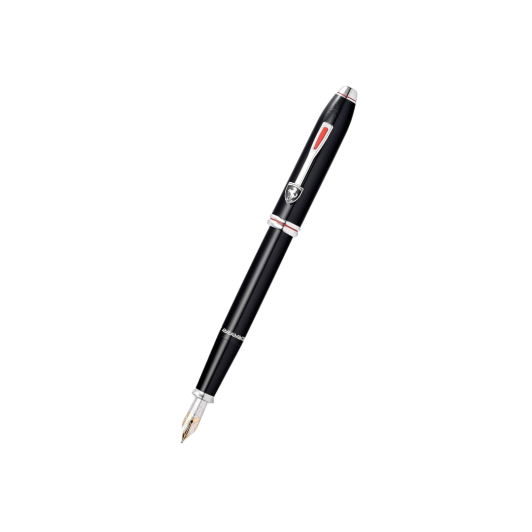Cross Ferrari Townsend Fountain Pen - Glossy Black Lacquer — capped