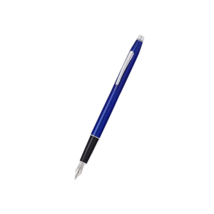 Cross Classic Century Fountain Pen in Blue Lacquer — Cross fountain pen — precision nib writing instrument, at Cityluxe Singapore stationery store
