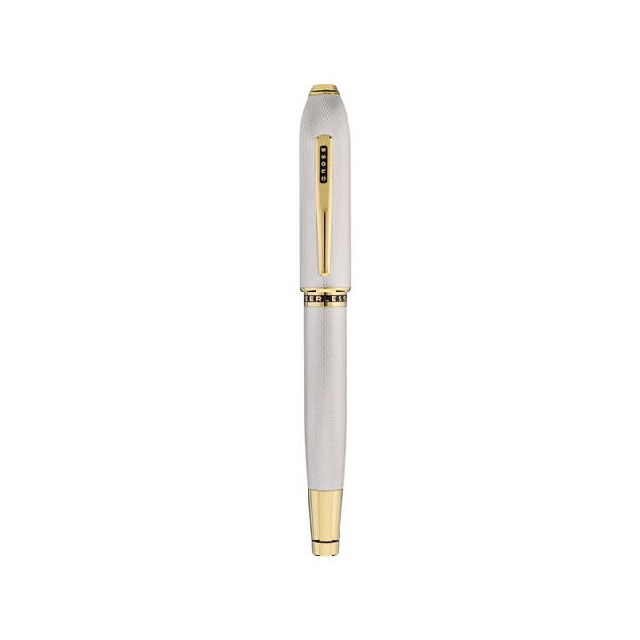Cross Peerless 125 Fountain Pen - Platinum with Medalist Trim — nib close-up