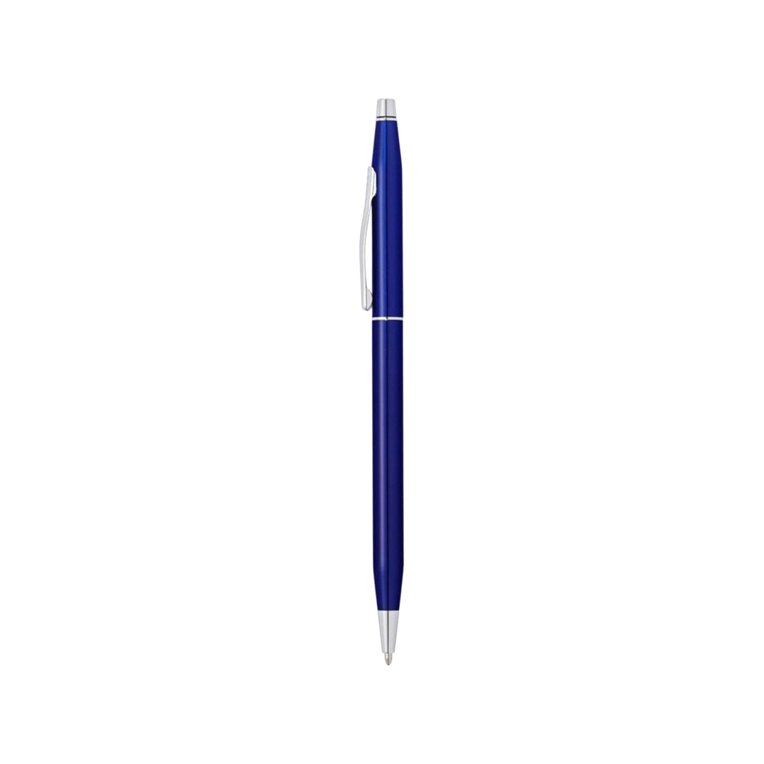 Cross Classic Century Translucent Blue Lacquer Ballpoint Pen — Cross ballpoint pen — reliable smooth-writing everyday pen, at Cityluxe Singapore