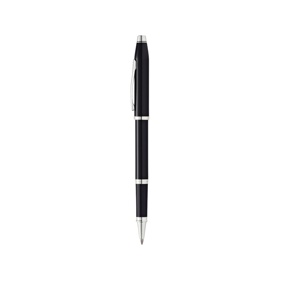 Cross Century II Black Lacquer Rollerball Pen — Cross rollerball pen — fluid gel ink writing instrument, at Cityluxe Singapore
