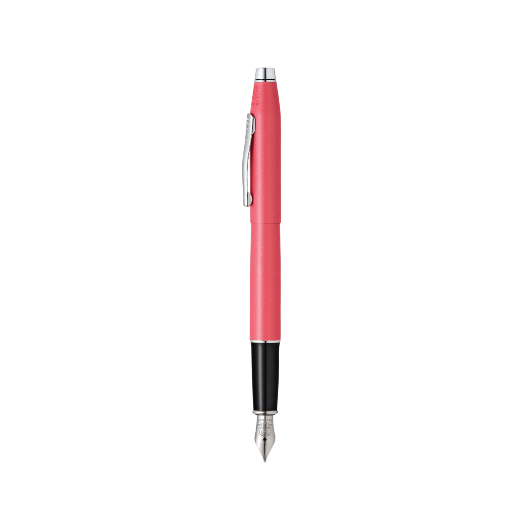 Cross Classic Century Coral Pearlescent Lacquer Fountain Pen — Cross fountain pen — precision nib writing instrument, at Cityluxe Singapore stationery store